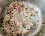 A picture of step 7 of Mutton keema.