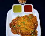 A picture of step 5 of Soya Chunks Chilla (protein rich, weight loss recipe).