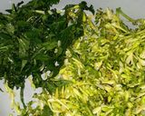 Foto langkah ke 1 dari resep Tumis Bunga Pepaya, Daun Pepaya Jepang, Teri Saos Tiram.