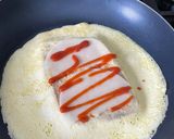 A picture of step 6 of One Pan Folded Egg Sandwich.
