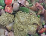 A picture of step 4 of Hey, Pesto! Sausage and Vegetable Stew with a twist!.