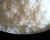 A picture of step 3 of Coconut burfi.
