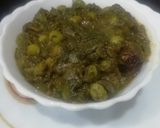 A picture of step 7 of Palak Matar.