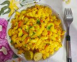 A picture of step 9 of Macaroni (in desi style).