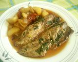 Foto del paso 4 de la receta Caballas con ajo y perejil al horno