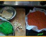 A picture of step 11 of Gajar Halwa with Gajar-Paneer Roll.