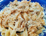Foto del paso 7 de la receta: Tagliatelle con salsa cremosa de tomate y pulled pork