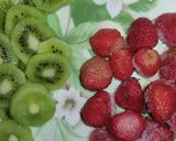 A picture of step 1 of Strawberry 🍓 and kiwi 🥝 Drink.