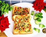 A picture of step 1 of Baked Egg Toast With Veggies.