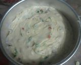 A picture of step 6 of Eggless tutti frutti vanilla cake.