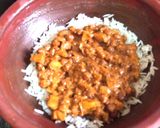 A picture of step 14 of Chana Masala Biryani.