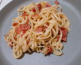 Foto langkah ke 4 dari resep 1. Simple creamy fettuccine.