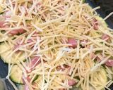 Une image de l'étape 4 de Lasagnes de courgettes, lardons et comté.