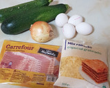 Foto del paso 1 de la receta: Pastel de calabacín y bacon