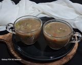 A picture of step 5 of Ragi flour mix vegetable soup.