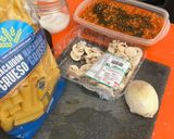Foto del paso 1 de la receta: Macarrones gruesos con salsa boloñesa y champiñones