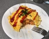 A picture of step 5 of Tomato ketchup fried rice with omelette (kid’s omurice).