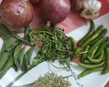 A picture of step 1 of Peas dhal greenish vadai.