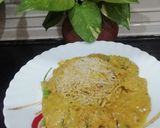A picture of step 9 of Palak Kadhi.