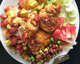 Grill chicken with vegetables and pineapple healthy daid plan recipe step 3 photo