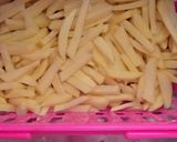 A picture of step 1 of Masala chips.