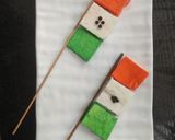 A picture of step 3 of Paneer flag.