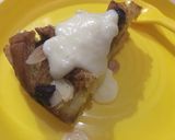 Foto langkah ke 7 dari resep Bread Pudding aka Pudding Roti panggang dengan siraman saus vanilla.