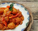 Foto langkah ke 6 dari resep Sambal Krecek Telur puyuh Kacang Merah.