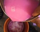 A picture of step 3 of Misti Dahi -beetroot flavoured.
