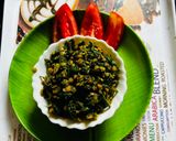 A picture of step 8 of Lentil DalSpinach.