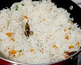 A picture of step 6 of Vegetable Rice.