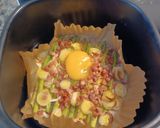 Foto del paso 2 de la receta: Espárragos verdes con jamón y huevo en Airfryer