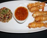 A picture of step 7 of Fried Shrimp Wrapped in Rice Noodles.
