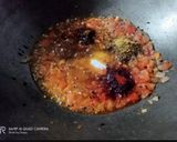 A picture of step 4 of Aachari Moong Masala.