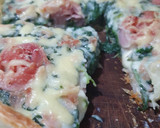 Foto del paso 7 de la receta: 🍽 🌿 Tarta con espinaca en salsa blanca, champiñones y jamón