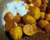 A picture of step 4 of Masala baby potatoes.