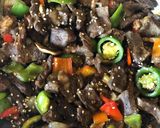 Foto langkah ke 5 dari resep Bell pepper steak stir fry.