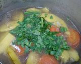 Hình bước làm 3 của món Canh thịt bò thơm cà chua