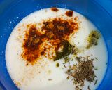 A picture of step 2 of Vegetable raita.