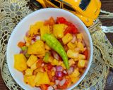 A picture of step 3 of Mango salsa.