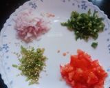 A picture of step 1 of Veggie Mayo Wrap.