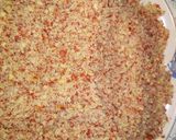 A picture of step 1 of Balla kobo(peanut candy).