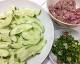 Hình bước làm 1 của món Canh dưa leo