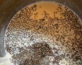 A picture of step 1 of Chia seeds banana apple pudding (healthy breakfast).