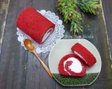 Hình bước làm 6 của món Bánh Bông Lan Cuộn Red Velvet