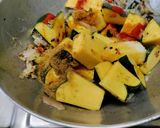 A picture of step 4 of Pumpkin Subji.