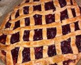 Málnalekváros-cseresznyés pite recept fázis 3 fotója