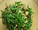 Une image de l'étape 3 de Haricots vert aux oeufs.