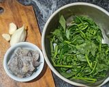 Foto langkah ke 1 dari resep Udang kangkung saos tiram.