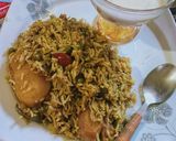 A picture of step 9 of Chicken mater pulao.